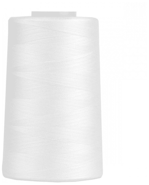Нитки Sewing Thread 40/2 5000 ярд. цвет - белый 100% п/э в Красноярске