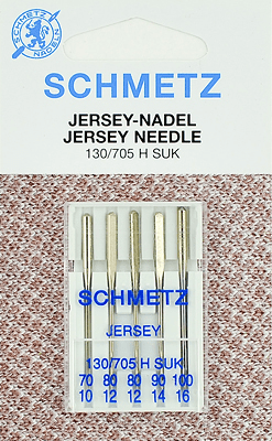 Иглы Schmetz джерси 130/705 H SUK (70x1, 80x2, 90x1, 100x1) 5 шт в Красноярске